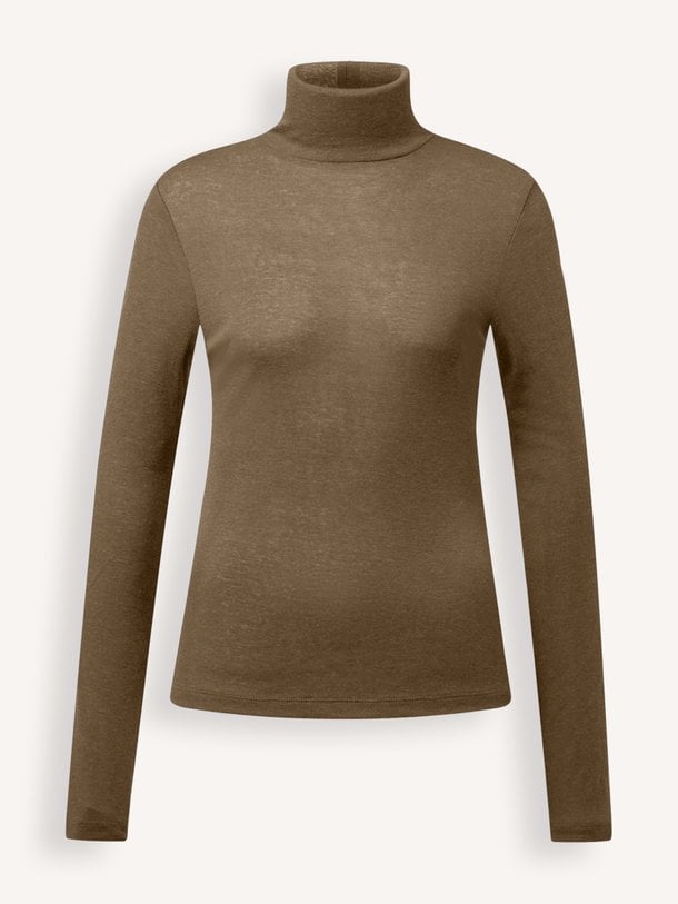 520230 Zerafne, wolmix longsleeve met col