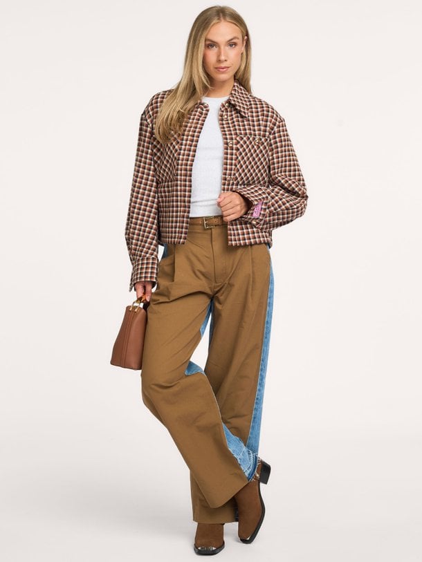 KRISP Krisp, high waist barrel fit jeans