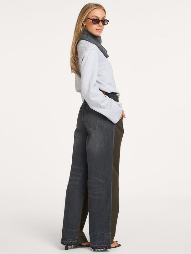KRISP Krisp, high waist barrel fit jeans
