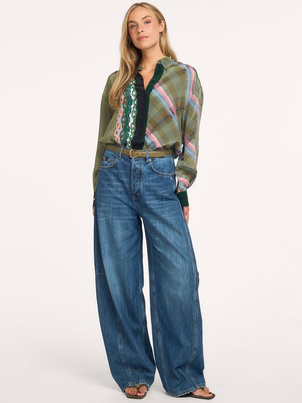 KING King, viscose blouse met print