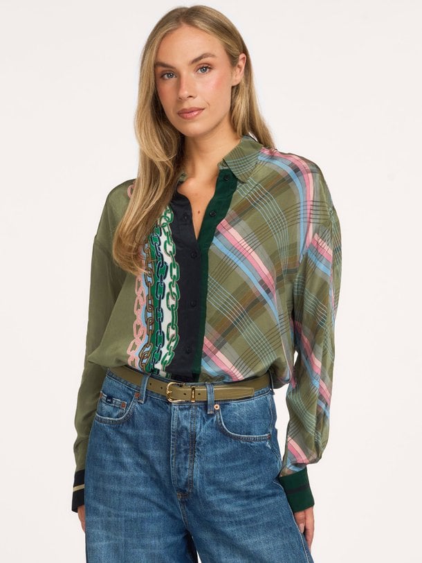 KING King, viscose blouse met print