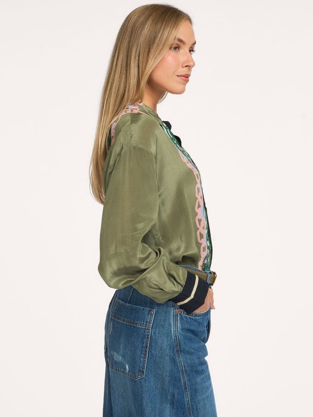 KING King, viscose blouse met print