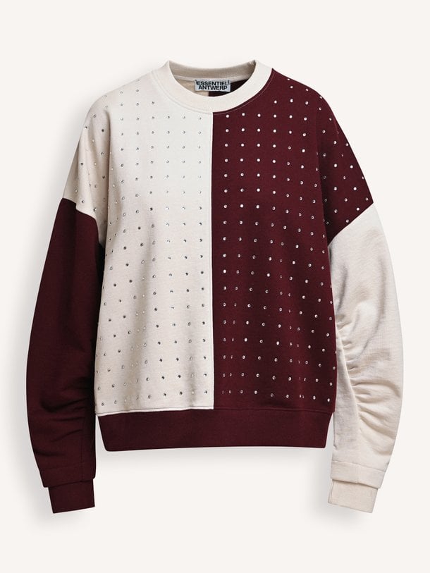 KOLDI Koldi, katoenen sweater met strass