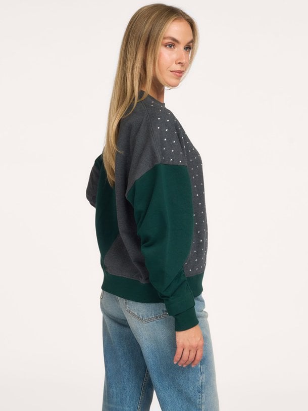 KOLDI Koldi, katoenen sweater met strass