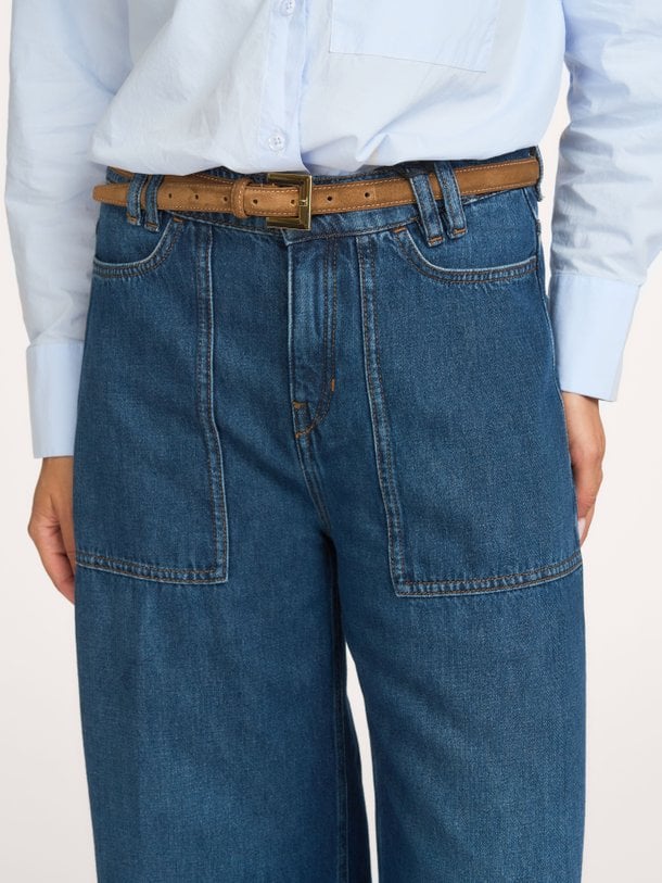 Derive, high waist barrel fit jeans