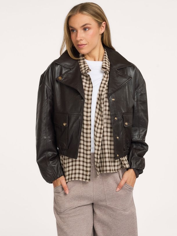 Scout Leather Jacket Scout, lederen jack