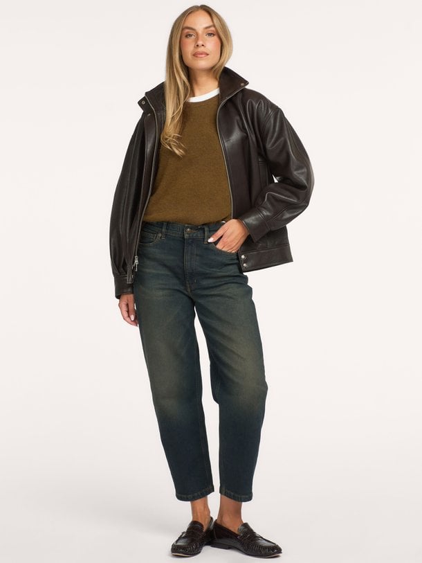 Flown, high waist barrel fit jeans