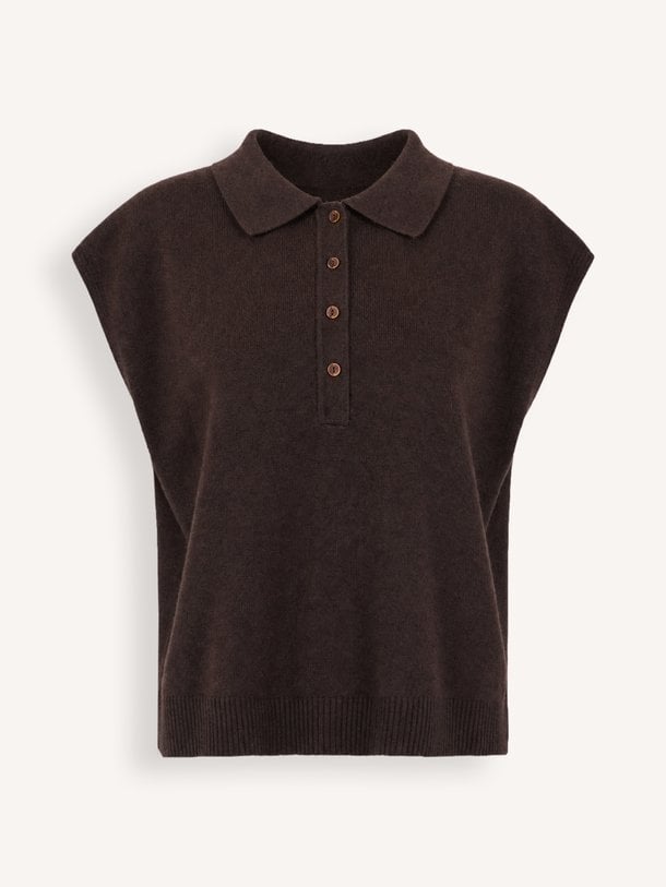 MINTHE Minthe, wolmix polo top
