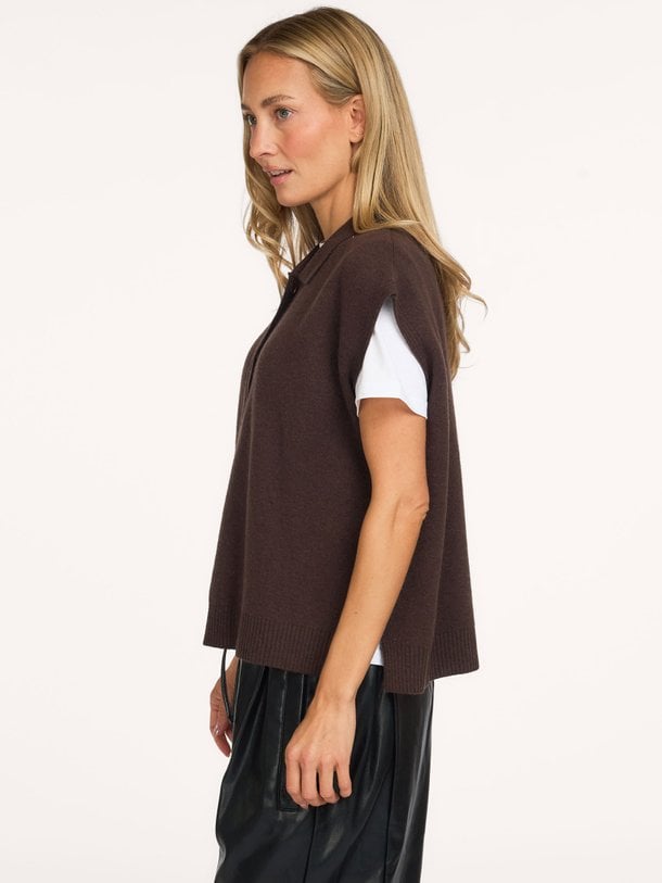 MINTHE Minthe, wolmix polo top