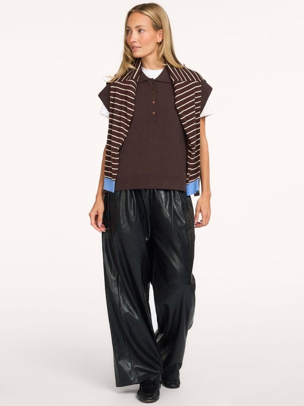 MINTHE Minthe, wolmix polo top