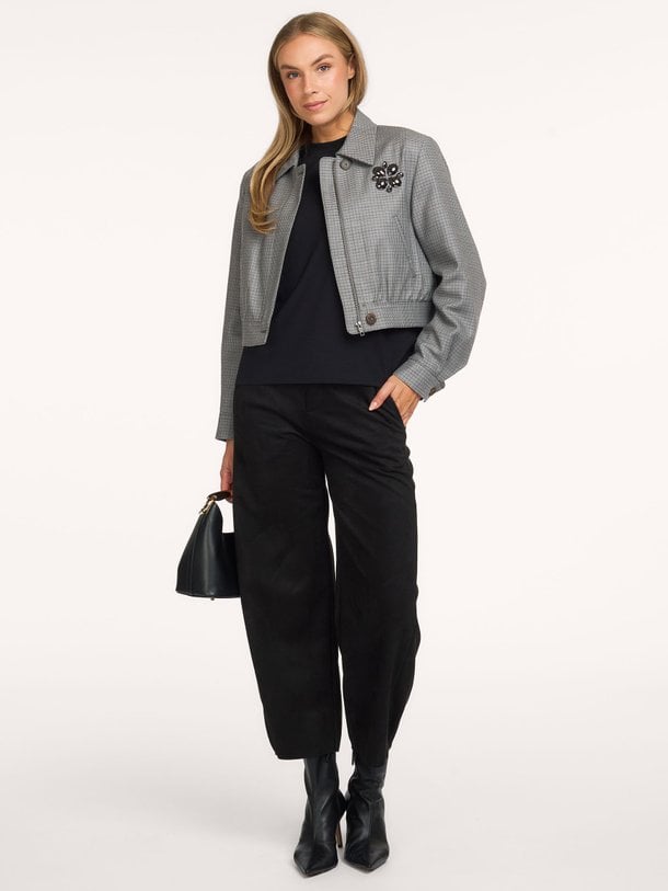 120238 Advise, geweven velourse broek