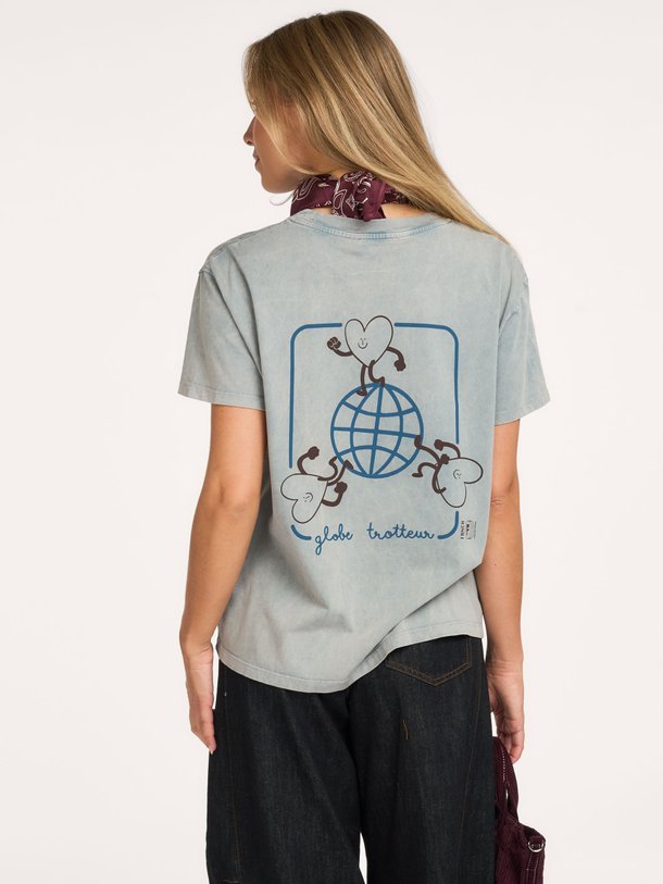 GLOBETROTTER Globetrotter, organic cotton T-shirt met print