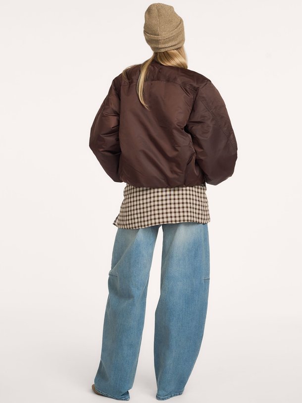 ladies woven nylon jacket Geweven bomber jack