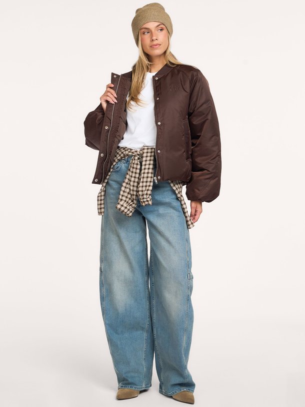 ladies woven nylon jacket Geweven bomber jack