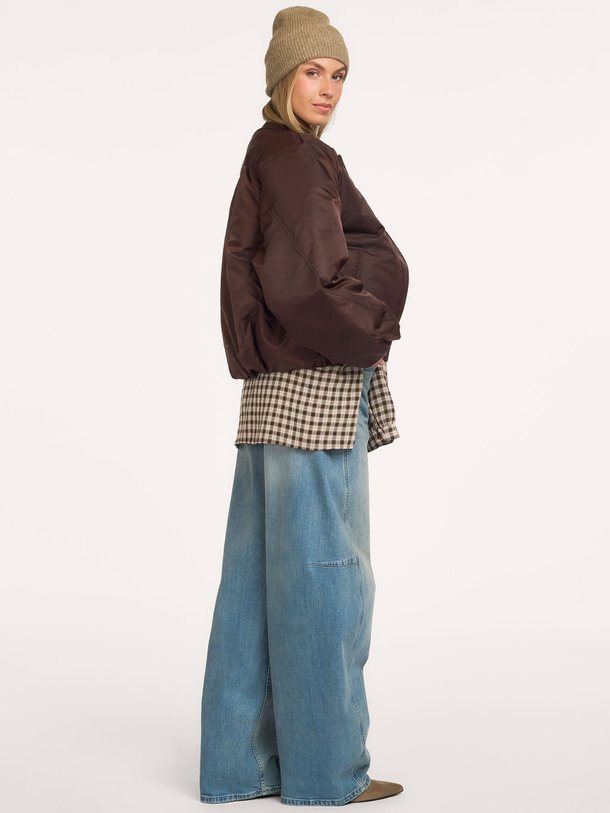 ladies woven nylon jacket Geweven bomber jack
