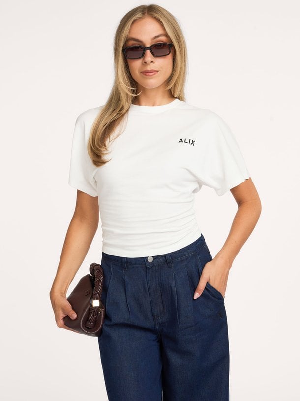ladies knitted badwing t-shirt Katoenmix getailleerd T-shirt