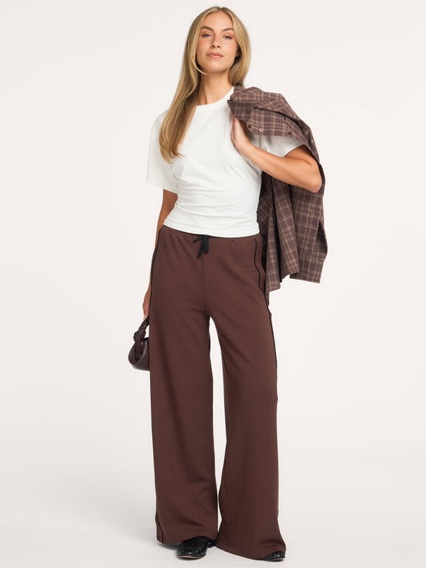 ladies knitted piping pants Viscosemix broek