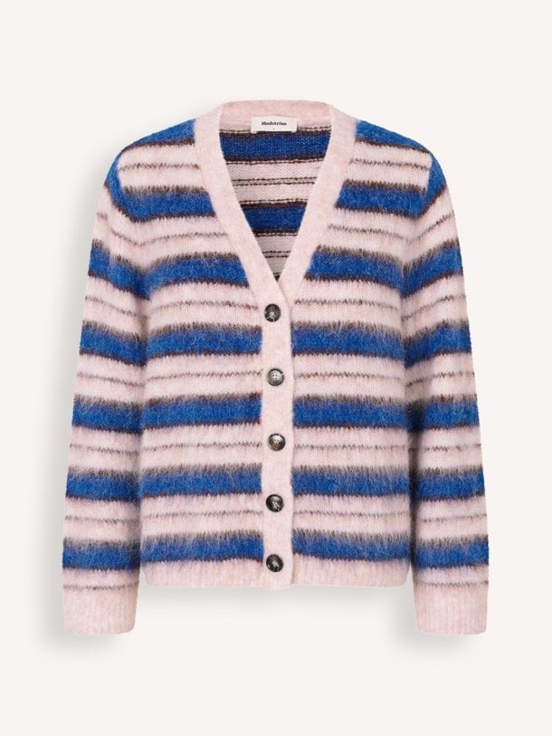 Ditlevmd cardigan Ditlev, wolmix gestreept vest