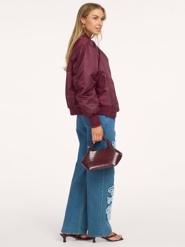 Casparmd jeans Caspar, high waist straight fit jeans met dessin