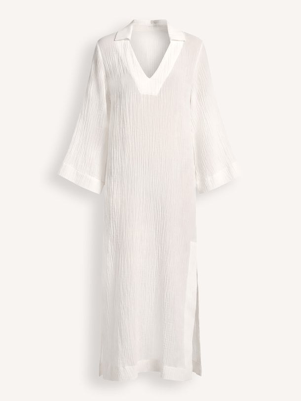 SHEER FULL LENGTH COVER UP Linnen/katoenmix jurk