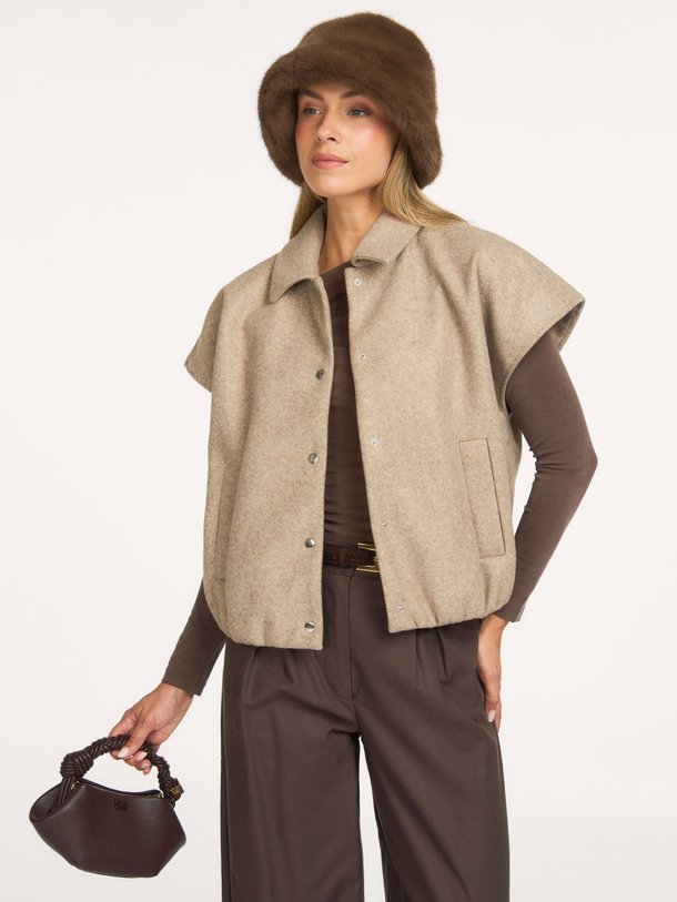 Cleamd vest Clea, geweven bodywarmer