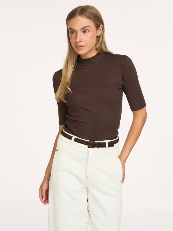 Krown t-shirt Krown, viscosemix rib T-shirt