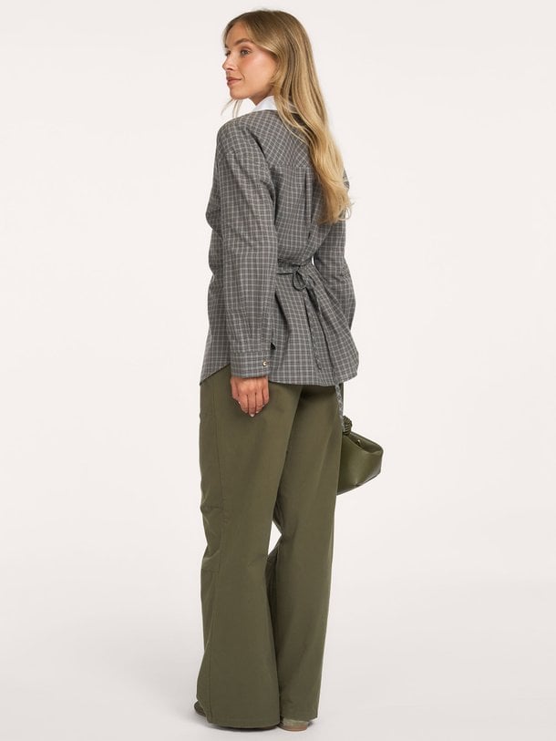 Damaris, katoenen geruite blouse