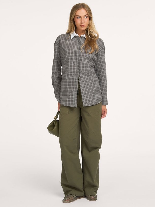 Damaris, katoenen geruite blouse