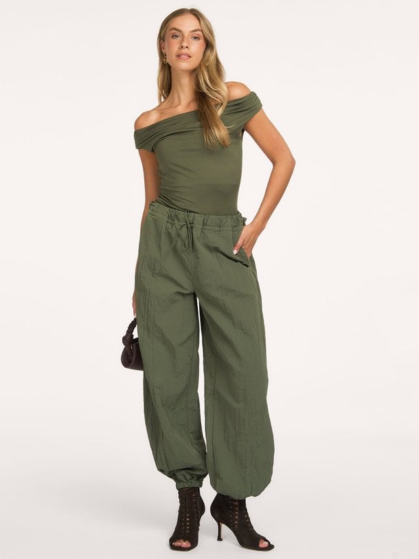 HimaMD off-shoulder top Hima, jersey off shoulder top