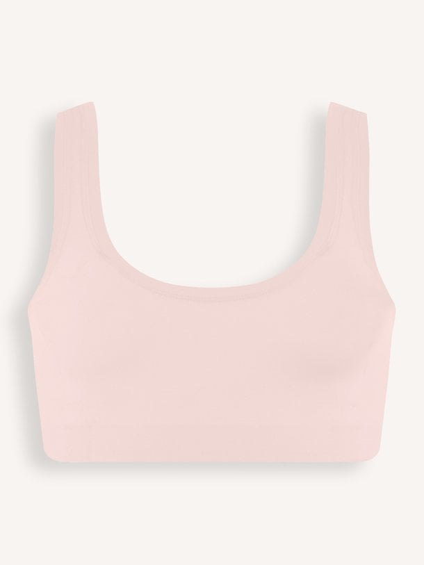Ontdek de ultieme zachtheid van de Hanro Touch Feeling crop top in zachtroze. Naadloos design voor perfect comfort. Shop Hanro bij Orangebag.