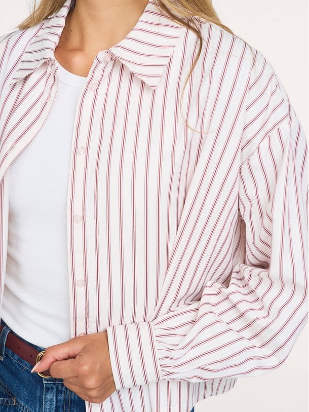Dilan, katoenmix gestreepte blouse