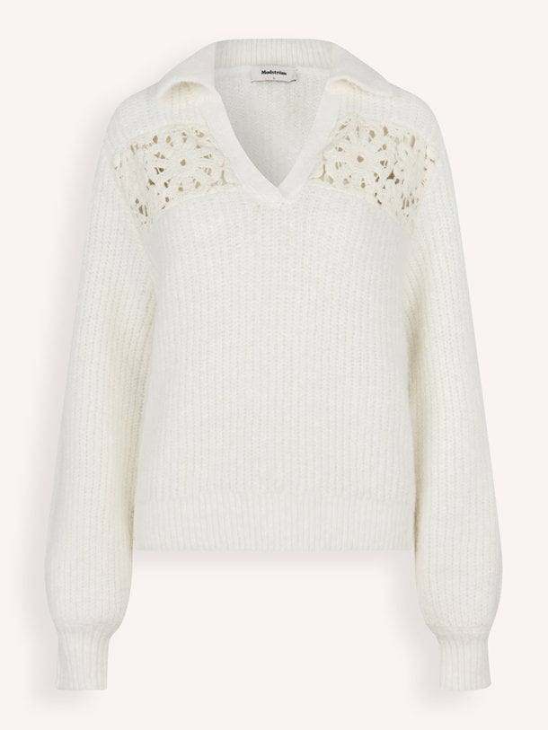 Cillamd v-neck Cilla, wolmix trui