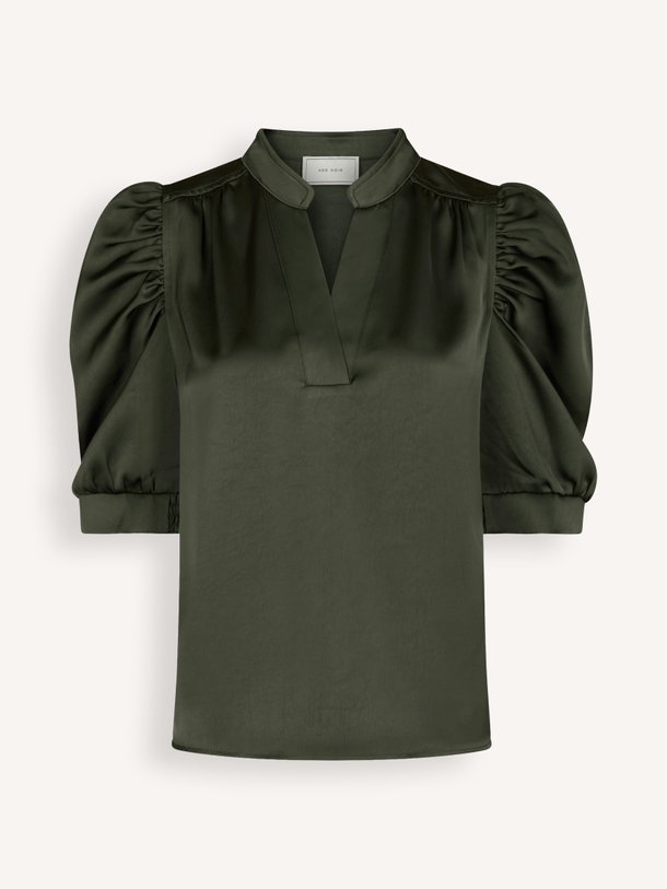Roella Heavy Sateen Blouse Roella, geweven satijnen top