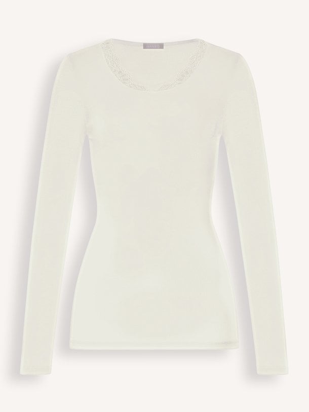 L/SLV Shirt - Woolen Lace Merino wol/zijdemix longsleeve