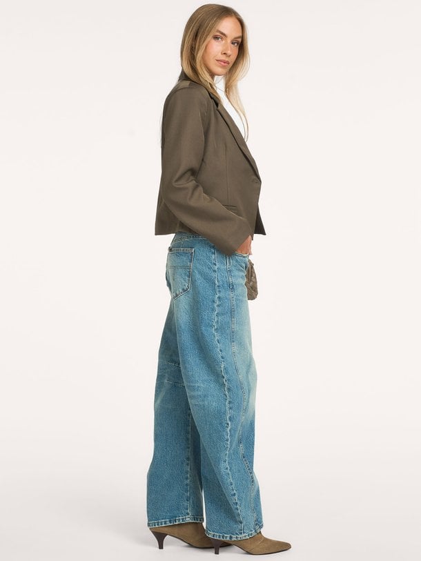 Valia Structure Blazer Valia, geweven cropped blazer