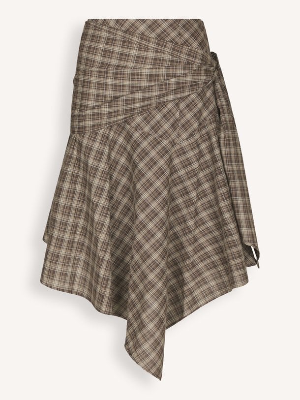 Sabella Check Skirt Sabella, katoenmix geruite rok