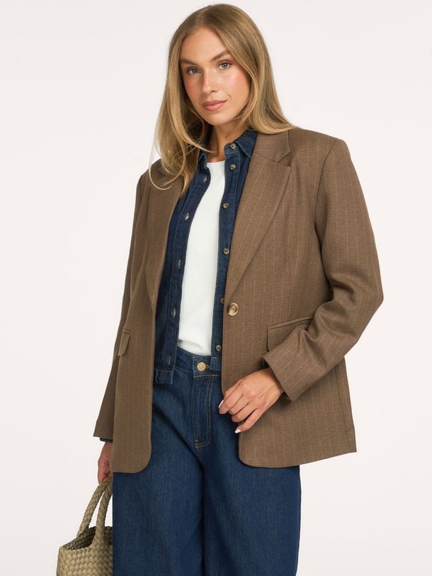 Gaby Pinstripe Blazer Gaby, viscosemix blazer