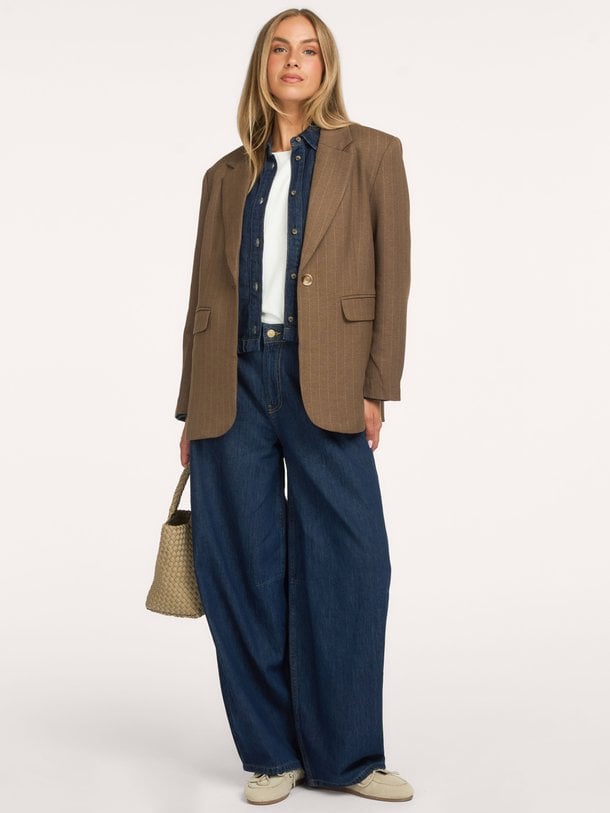 Gaby Pinstripe Blazer Gaby, viscosemix blazer