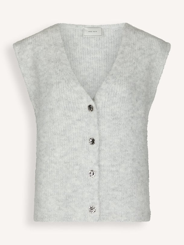 Xandra, wolmix gemêleerd vest