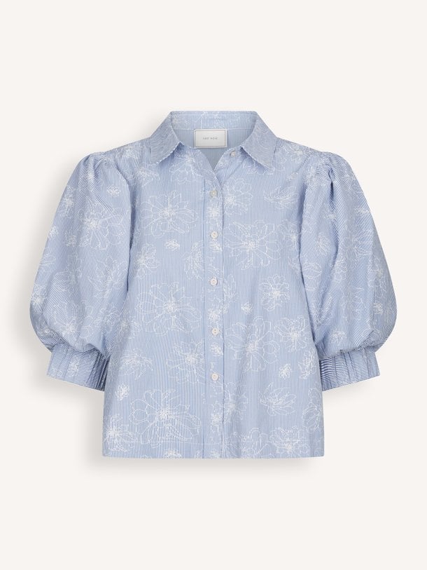 Etta, katoenmix gestreepte blouse