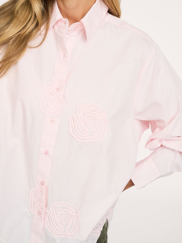 Dalma Dori Emb Shirt Dalma, katoenen blouse