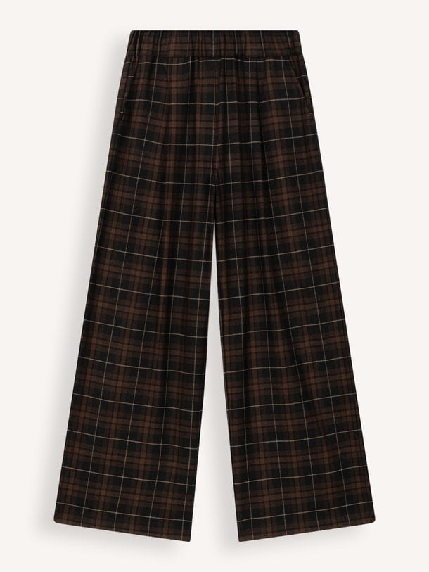 Wolmix geruite pantalon