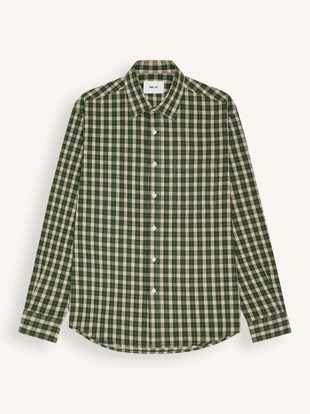Deon 5465 Deon, organic cotton geruit overhemd