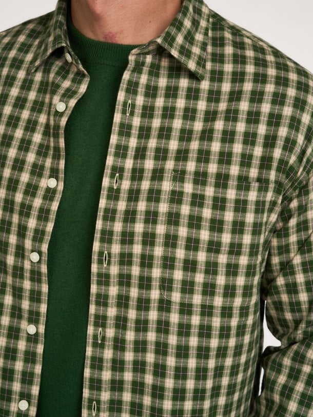Deon 5465 Deon, organic cotton geruit overhemd