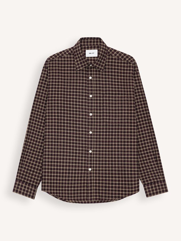 Deon 5465 Deon, organic cotton geruit overhemd