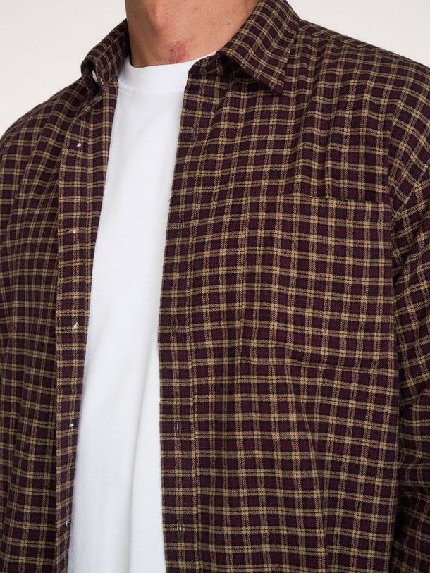 Deon 5465 Deon, organic cotton geruit overhemd