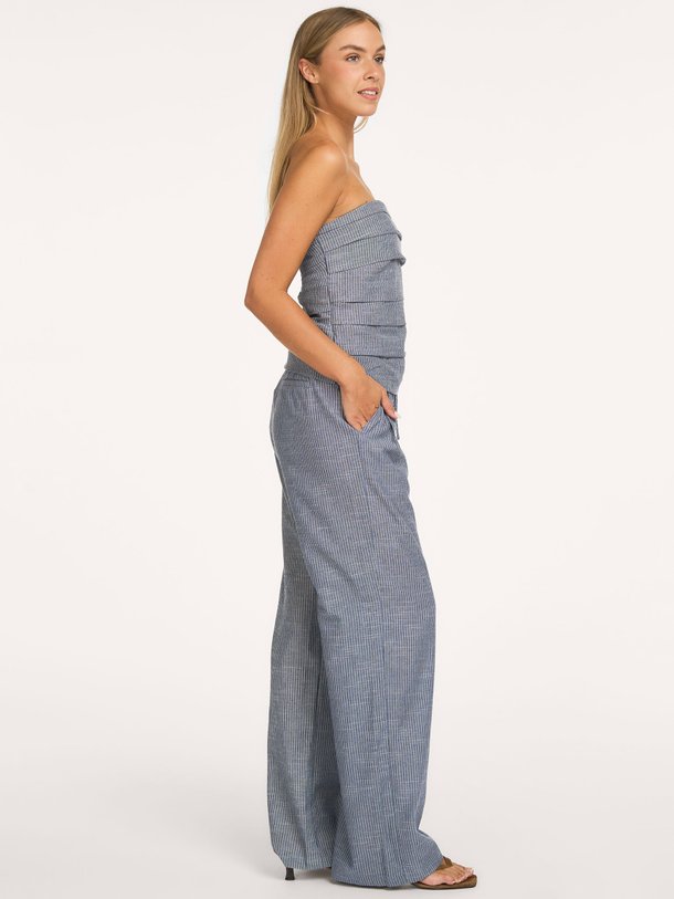 Jiho, katoenmix gestreepte broek