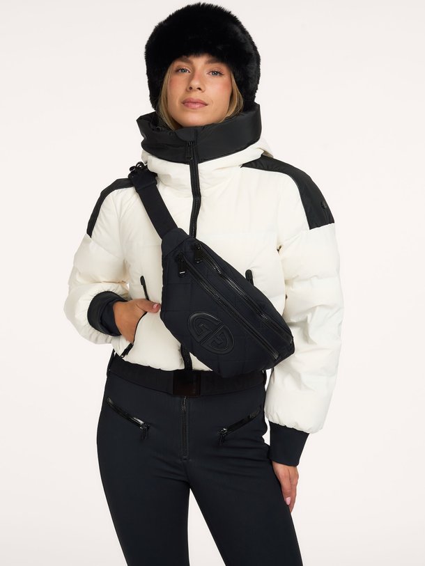 Amee, geweven gewatteerd ski suit