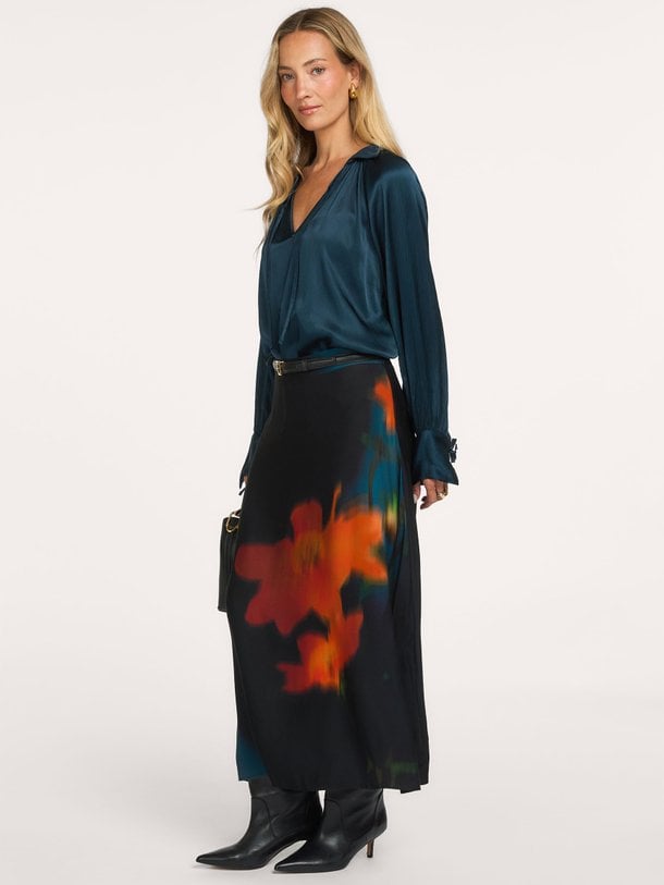 AM-JU-GILIA-W Gilia, viscose rok met print