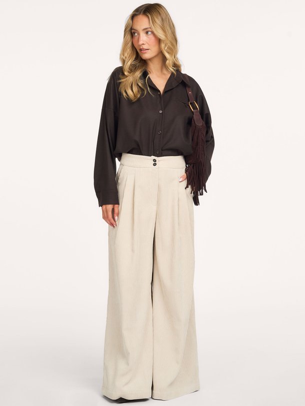 FM-PA-GENEVE-N Geneve, geweven ribcord broek